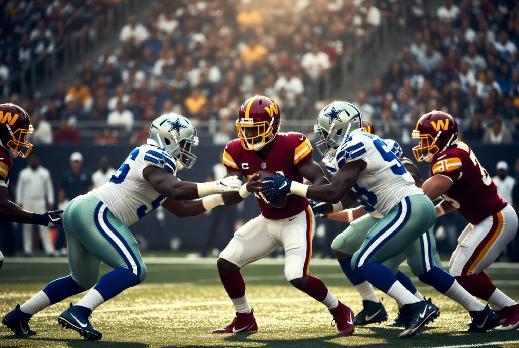 washington commanders vs dallas cowboys match player stats