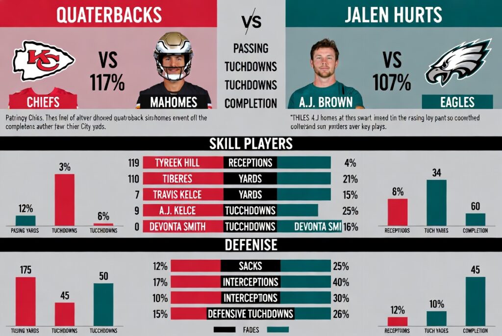 kansas city chiefs vs philadelphia eagles match player stats