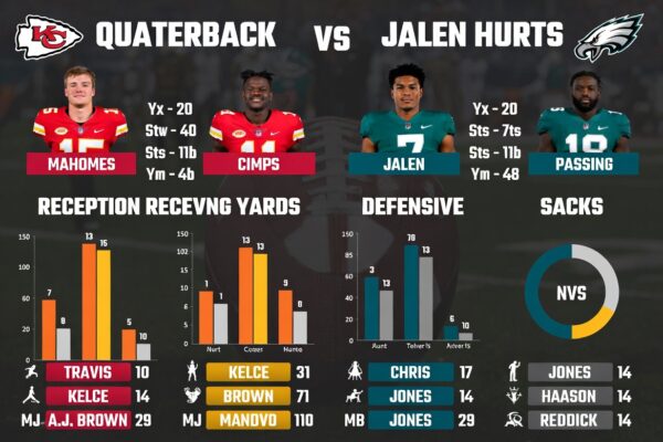 kansas city chiefs vs philadelphia eagles match player stats
