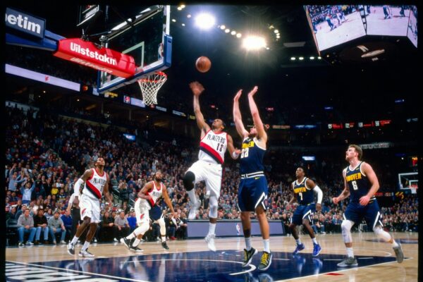 portland trail blazers vs denver nuggets match player stats